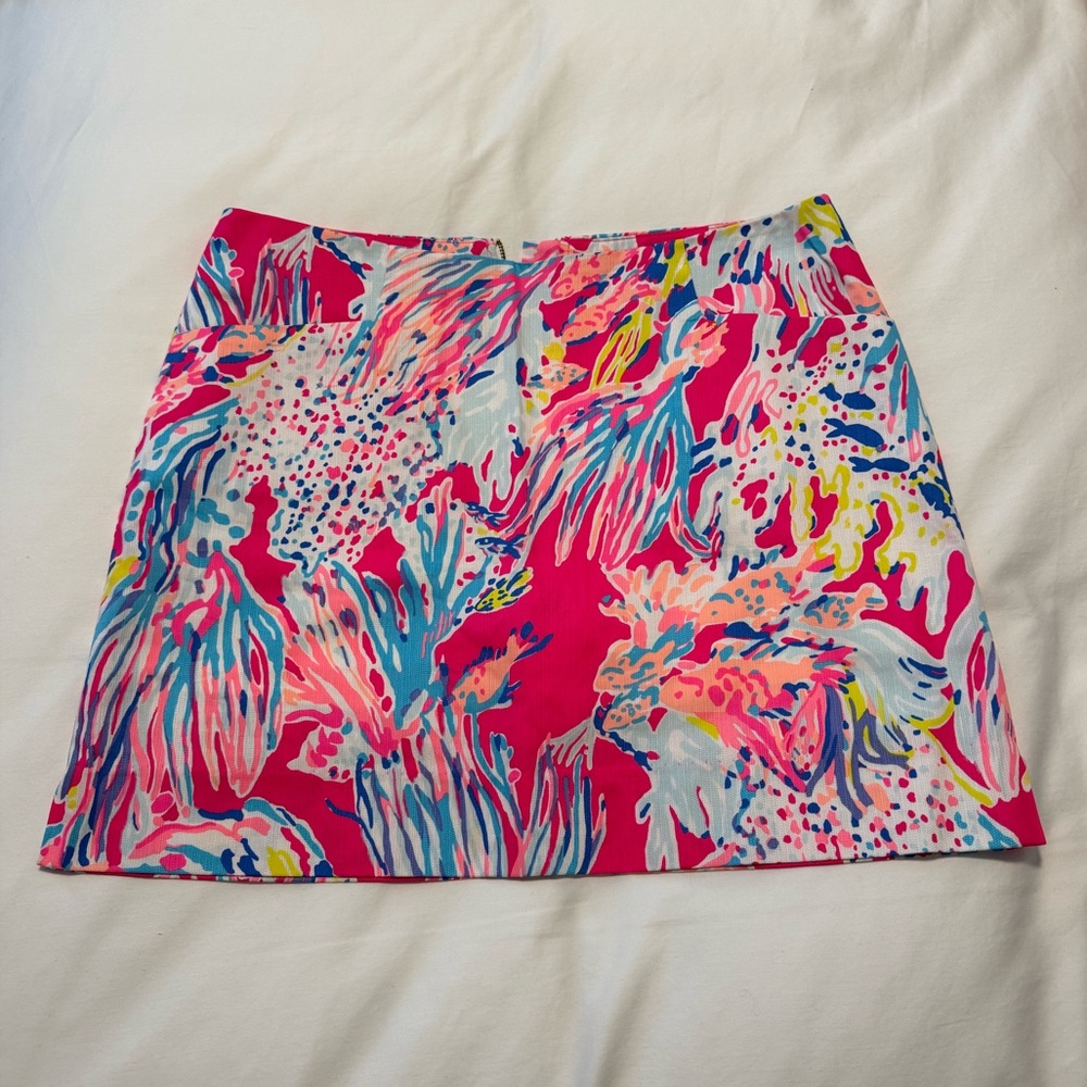 Lilly Pulitzer Madison Skort in Dragonfruit Pink Sunken Treasure